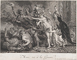 The Consequences of War: Mars leaving for war, Jean Jacques Avril, the Elder  French, Engraving; second state of two (Dutuit)