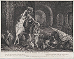 The Return from War: Mars Disarmed by Venus, Jean Jacques Avril, the Elder  French, Engraving; second state of two (Dutuit)