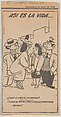 That's Life; figures standing in a group, from "El Universal", Anonymous, Mexican, Newspaper cutting