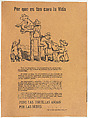 Flyer relating to profiteers who exploit rural farm workers and take advantage of the government, Raúl Anguiano  Mexican, Photo-relief and letterpress on tan paper