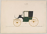 Coupe #753, Brewster & Co.  American, Pen and black ink, watercolor and gouache