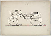 Caleche #633, Brewster & Co. American, Pen and black ink, watercolor