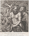Bacchus accompanied by a Bacchante and a faun, Carlo Faucci  Italian, Etching and engraving