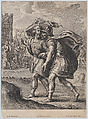 Achilles and Priam, in conversation outside of Troy, Lucas Vorsterman II Flemish, Etching and engraving