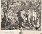 The Judgment of Paris, Pierre Etienne Moitte  French, Etching and engraving