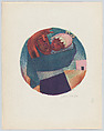 Tondo I. Woman and Child. from the Picture Book (plate 6), Jean Charlot  French, Colour lithograph on zinc