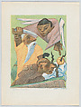 'Sacrifice to Isaac', from the Picture Book (plate 10), Jean Charlot  French, Colour lithograph on zinc