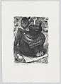 Little Bath: a child pouring water over a seated woman, Jean Charlot  French, Lithograph on zinc