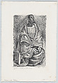 A seated woman, Jean Charlot  French, Lithograph on zinc