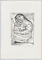 Luz Jiménez seated turned to her right, Jean Charlot  French, Lithograph on zinc