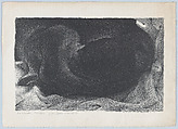 A reclining nude, Jean Charlot  French, Lithograph on zinc; proof