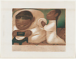 Tortilla Makers (Tortilleras), Jean Charlot  French, Colour lithograph on aluminium