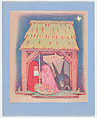 Nativity (Christmas card), Jean Charlot  French, Color lithograph on zinc