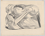 First Steps (to the left), Jean Charlot  French, Lithograph on stone