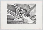 Hammocks: two children resting, Jean Charlot  French, Lithograph on stone