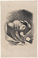 Lavandera: a woman washing clothes, Jean Charlot  French, Lithograph on stone