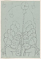 A danceknown as the Chalma performed by young girls, Jean Charlot  French, Lithograph on stone, on blue paper