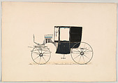 Coupé (unnumbered), Brewster & Co.  American, (possibly) lithographic illustration from a trade journal with gum arabic.