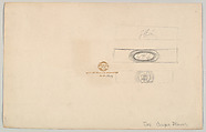 Design for Coupé (unnumbered), Brewster &amp; Co. (American, New York), Pen and black ink, watercolor and gouache with gum arabic