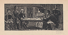 Miguel Hidalgo conversing with military officials, illustration for 'Hidalgo', Alfredo Zalce  Mexican, Wood engraving