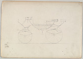 Design for Sociable/ Vis-à-Vis, Brewster & Co.  American, Graphite