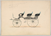 Excursion Wagon, Brewster & Co.  American, Hand-colored engraving with gum arabic