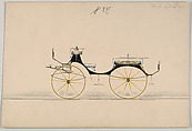 Phaeton #897, Brewster & Co.  American, Pen and black ink, watercolor
