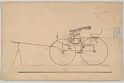 Phaeton (no number), Brewster & Co. (American, New York), Graphite, pen and black ink