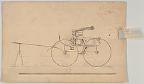 Phaeton (no number), Brewster & Co. (American, New York), Graphite, pen and black ink