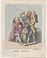 Concerto Spirituale, Henry William Bunbury British, Hand-colored etching