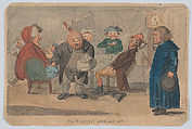 The Flying Breakfast, or Contents of a Night Coach, Anonymous, British, 18th century  British, Hand-colored etching