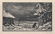 Snow in the Vosges, Paul Emile Colin French, Woodcut