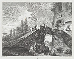 Landscape with Bridge, Joseph Wagner  Italian, Etching