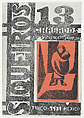 Front cover to 'Siqueiros 13 Grabados', David Alfaro Siqueiros (Mexican, Camargo 1896–1974 Cuernevaca), Woodcut on orange paper pasted to the cover