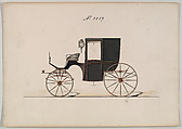 Brougham #3359, Brewster & Co. American, Watercolor and ink