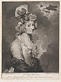 Mrs. Bunbury, John Young British, Mezzotint; second state of two