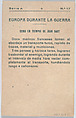 As in the times of Jean Bart, from "Europe During the War", Anonymous, 20th century, Commercial color lithograph