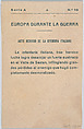 Heroic act of the Italian offensive, from "Europe During the War", Anonymous, 20th century, Commercial color lithograph