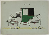 D'Orsay #3989, Brewster & Co.  American, Pen and black ink, watercolor and gouache, with gum arabic and metallic ink
