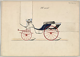 Victoria #3028, Brewster & Co. (American, New York), Pen and black ink, watercolor and gouache with gum arabic