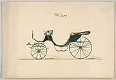 Cabriolet #3279, Brewster & Co. American, Watercolor and ink