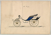 (Pony) Victoria #3471, Brewster & Co. (American, New York), Pen and black ink, watercolor and gouache with gum arabic