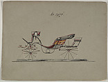 Victoria #3698, Brewster & Co. American, Watercolor and ink