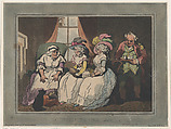 A Visit to the Aunt, Thomas Rowlandson British, Hand-colored etching and aquatint