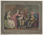 A Visit to the Uncle, Thomas Rowlandson British, Hand-colored etching and aquatint