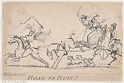 Road to Ruin!, Thomas Rowlandson British, Etching