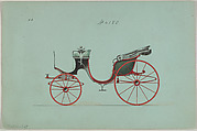 Cabriolet #4180, Brewster & Co. American, Pen and black ink, watercolor and ink