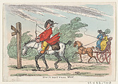 How to Lose Your Way, Thomas Rowlandson  British, Hand-colored etching