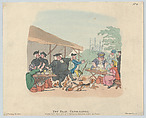 Pot Fair Cambridge, Thomas Rowlandson British, Hand-colored etching