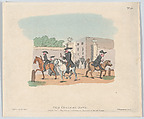 The College Gate, Thomas Rowlandson British, Hand-colored etching